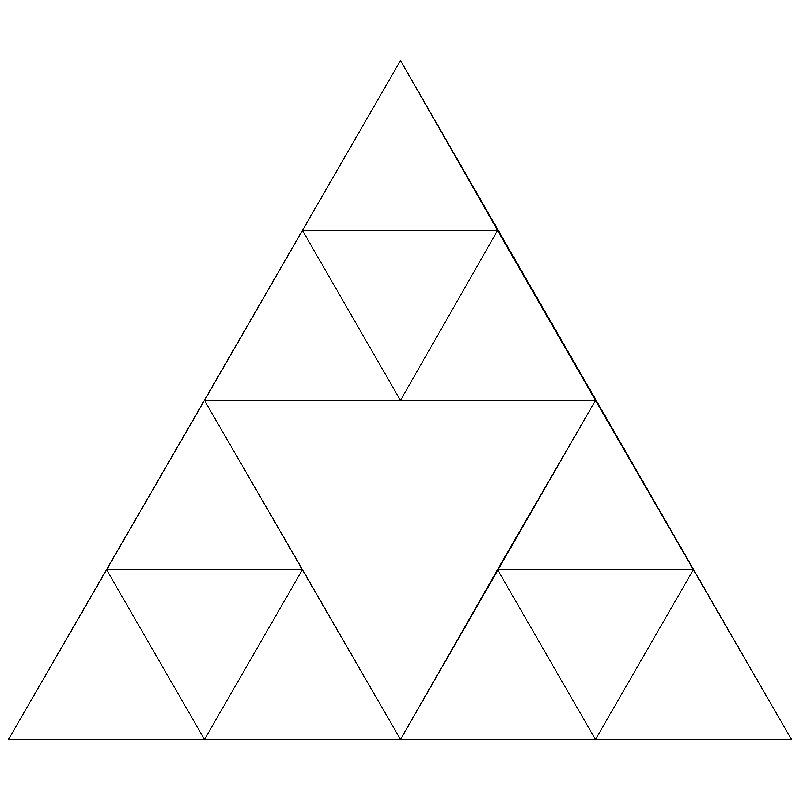 Our recursive pattern with 2 levels drawn