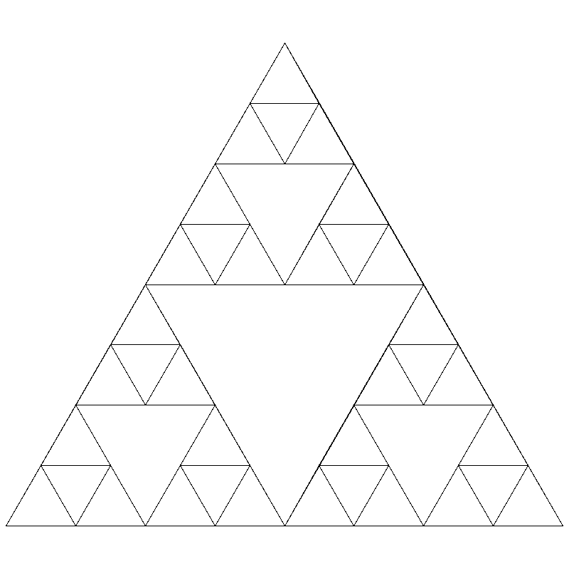 Our recursive pattern with 3 levels drawn