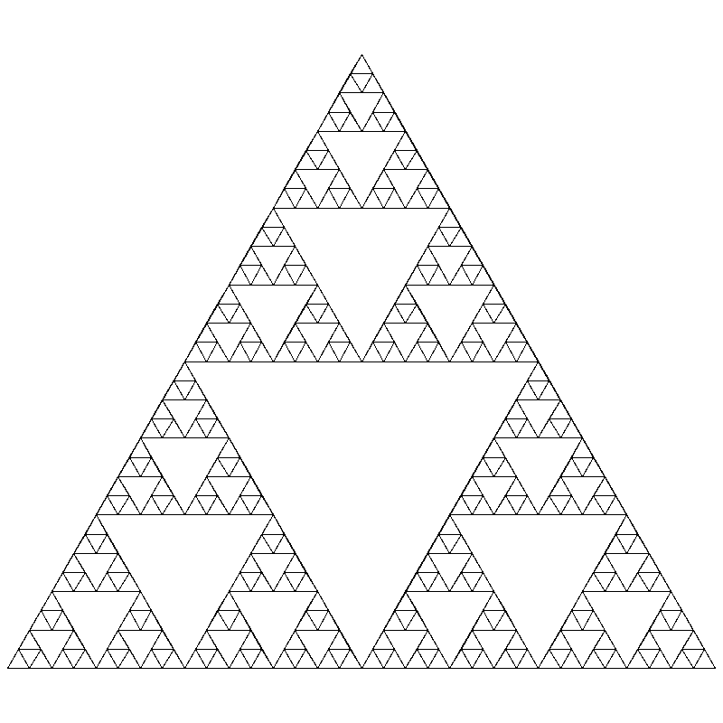 Our recursive pattern with 5 levels drawn