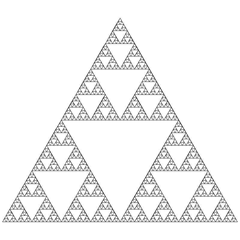 Our recursive pattern with 6 levels drawn