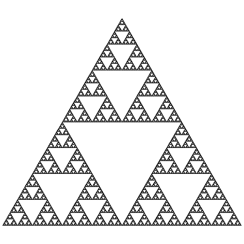 Our recursive pattern with 7 levels drawn