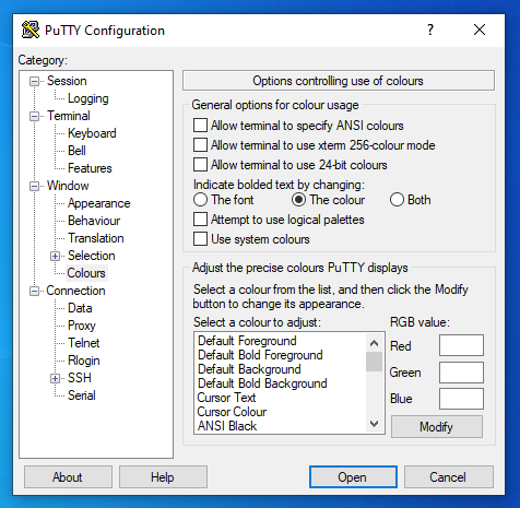 putty color option 1