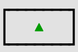 1 green triangle with a line border