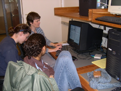 tia with students