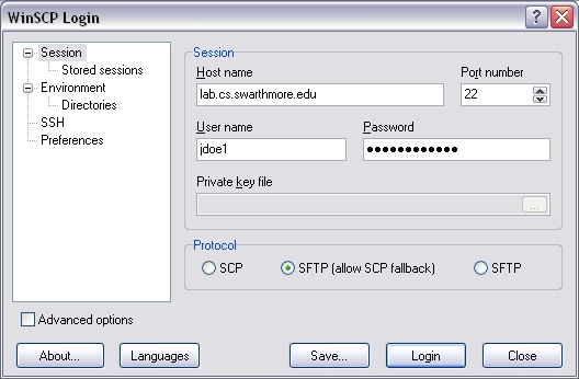 Winscp call example tightvnc free license
