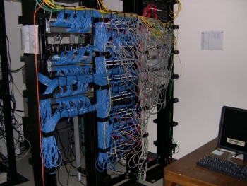 server room patch panel