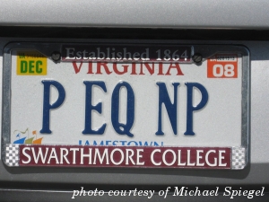 Michael Spiegel license plate!