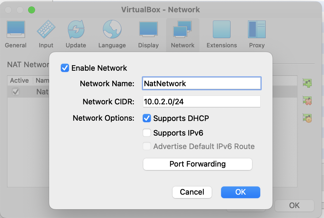 Figure showing Network Port Forwarding. 500