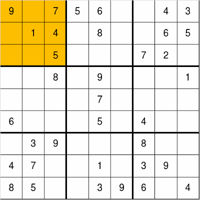 sudoku region