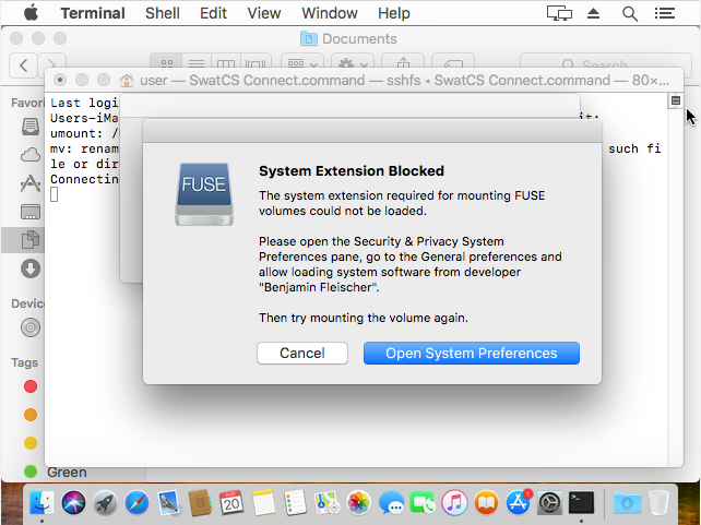 mac extension blocked